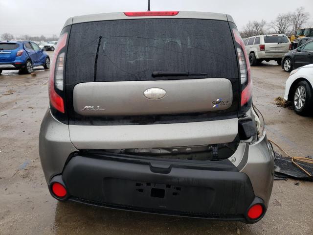 KNDJN2A21E7055685 - 2014 KIA SOUL GRAY photo 6