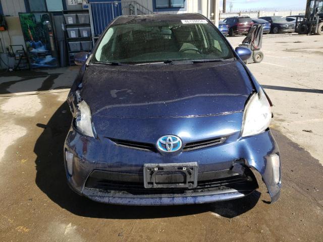 JTDKN3DU2D0346694 - 2013 TOYOTA PRIUS BLUE photo 5