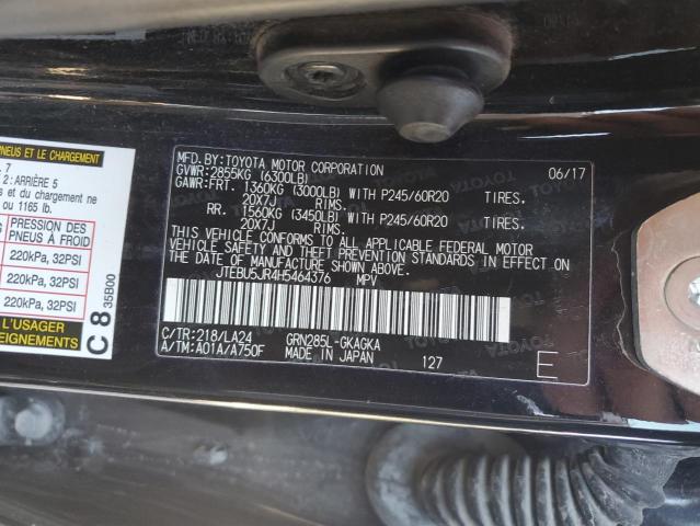 JTEBU5JR4H5464376 - 2017 TOYOTA 4RUNNER SR5/SR5 PREMIUM 黑色 照片 14