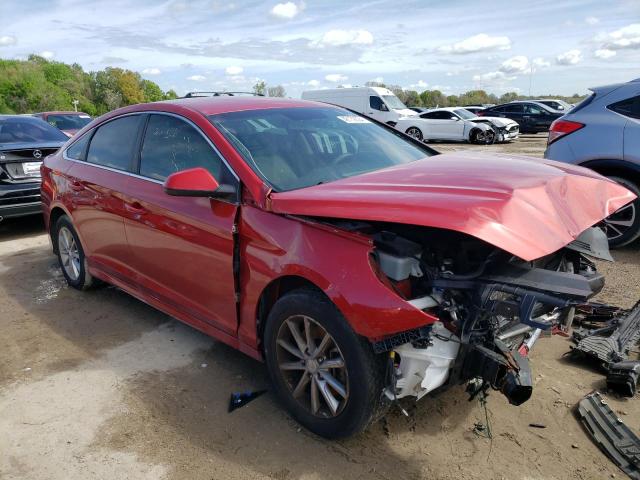 5NPE24AF5KH762045 - 2019 HYUNDAI SONATA SE RED photo 4