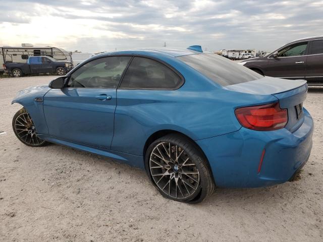 WBS2U7C01L7E82342 - 2020 BMW M2 COMPETITION BLUE photo 2