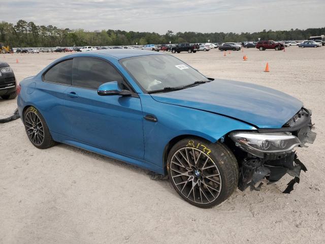 WBS2U7C01L7E82342 - 2020 BMW M2 COMPETITION BLUE photo 4