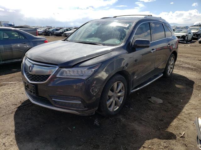 5FRYD4H94GB021803 - 2016 ACURA MDX ADVANCE GRAY photo 1