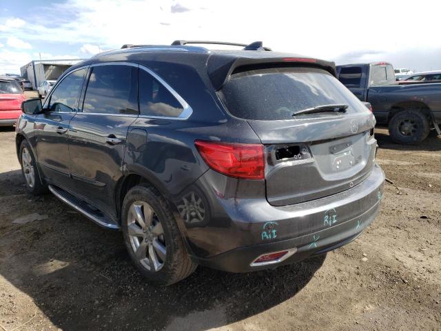 5FRYD4H94GB021803 - 2016 ACURA MDX ADVANCE GRAY photo 2