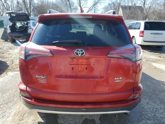 JTMRFREV9GJ055016 - 2016 TOYOTA RAV4 XLE RED photo 6