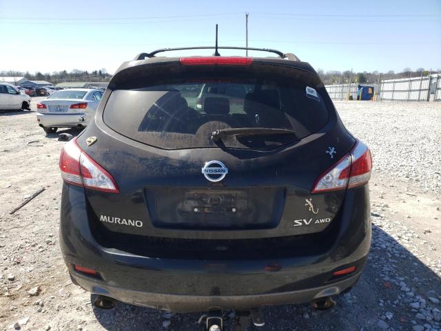 JN8AZ1MW6CW203561 - 2012 NISSAN MURANO S BLACK photo 6