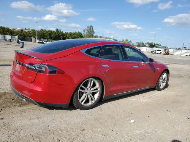 5YJSA1DP0DFP09277 - 2013 TESLA MODEL S წითელი ფოტო 3