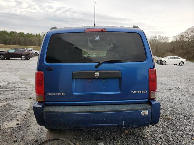 1D8GU28K89W514310 - 2009 DODGE NITRO SE BLUE photo 6