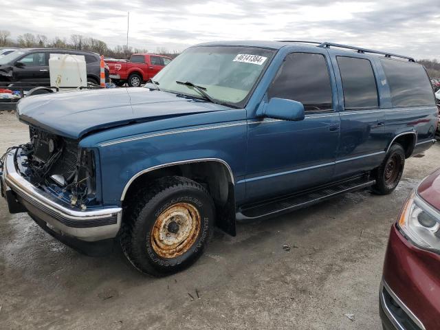 1GKEC16R3TJ744123 - 1996 GMC SUBURBAN C1500 BLUE photo 1