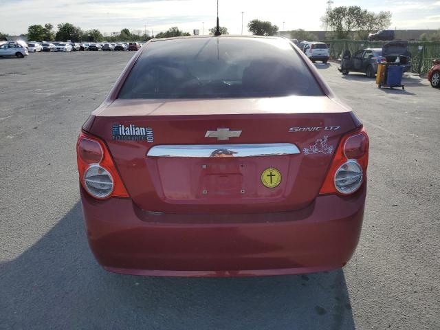 1G1JE5SH1C4150758 - 2012 CHEVROLET SONIC LTZ RED photo 6