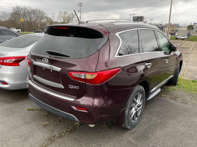 5N1AL0MM5FC506712 - 2015 INFINITI QX60 MAROON photo 4