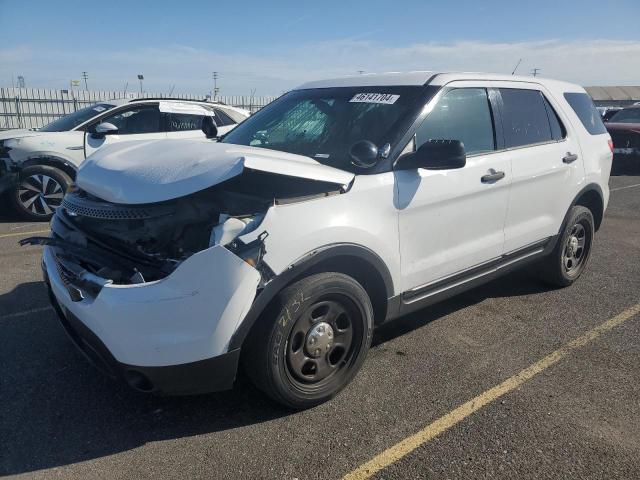 1FM5K8AR4EGA75936 - 2014 FORD EXPLORER POLICE INTERCEPTOR WHITE photo 1