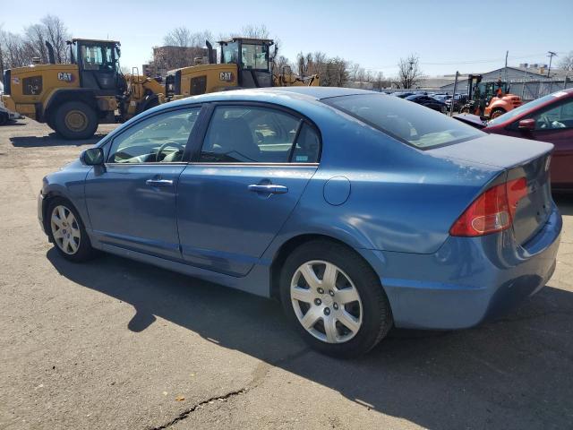 2HGFA16558H525144 - 2008 HONDA CIVIC LX BLUE photo 2