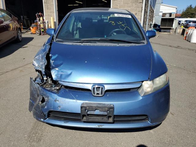 2HGFA16558H525144 - 2008 HONDA CIVIC LX BLUE photo 5