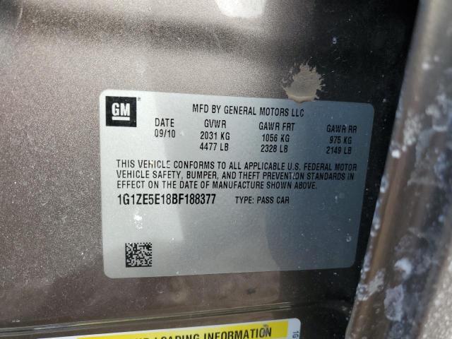 1G1ZE5E18BF188377 - 2011 CHEVROLET MALIBU LTZ TAN photo 12