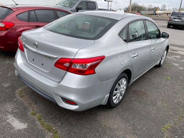 3N1AB7AP6HY207774 - 2017 NISSAN SENTRA S SILVER photo 4