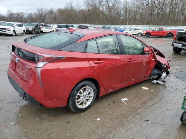 JTDKARFU0H3543265 - 2017 TOYOTA PRIUS RED photo 3