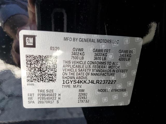 1GYS4KKJ4LR237227 - 2020 CADILLAC ESCALADE ESV PLATINUM Қара фото 13