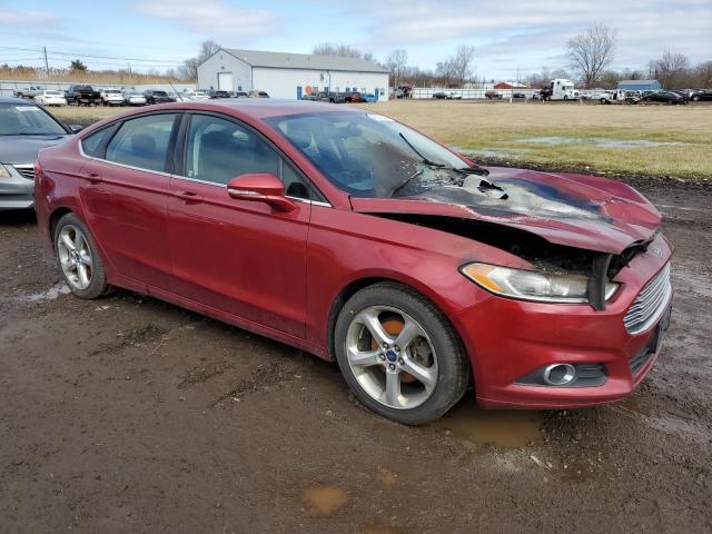 3FA6P0HD0ER127406 - 2014 FORD FUSION SE RED photo 4