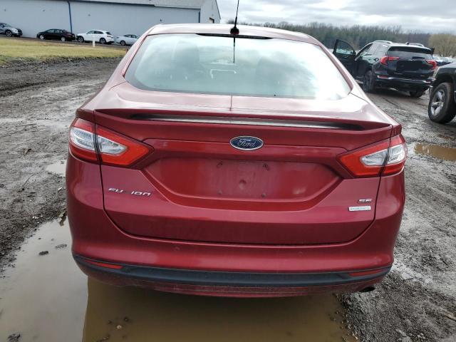 3FA6P0HD0ER127406 - 2014 FORD FUSION SE RED photo 6