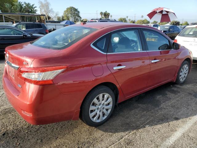 3N1AB7AP8DL621291 - 2013 NISSAN SENTRA S RED photo 3