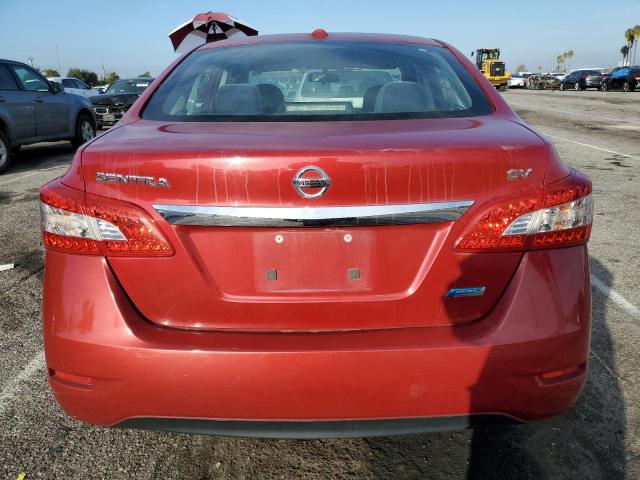 3N1AB7AP8DL621291 - 2013 NISSAN SENTRA S RED photo 6