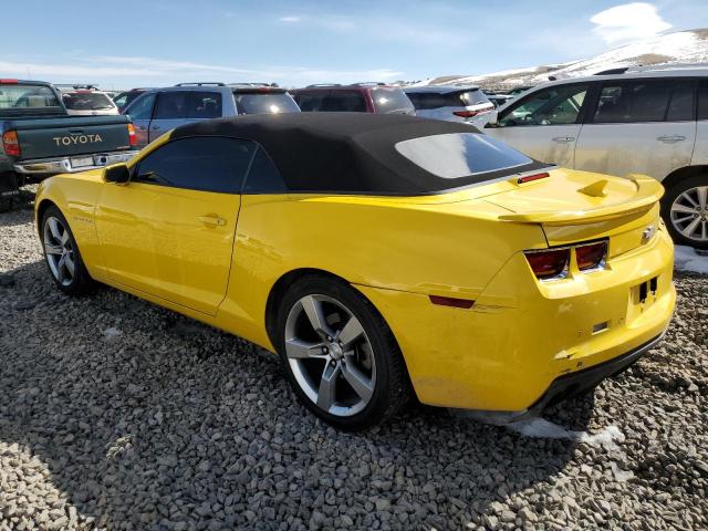 2G1FC3DD6B9161955 - 2011 CHEVROLET CAMARO LT YELLOW photo 2