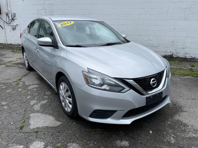 3N1AB7AP8HY343792 - 2017 NISSAN SENTRA S SILVER photo 1