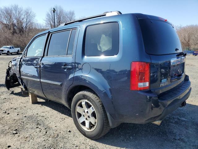 5FNYF4H93BB016774 - 2011 HONDA PILOT TOURING BLUE photo 2