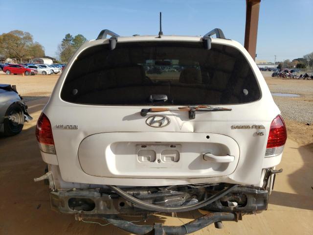 KM8SC13D76U112201 - 2006 HYUNDAI SANTA FE GLS WHITE photo 6