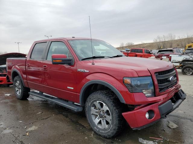 1FTFW1ET5EFA17155 - 2014 FORD F150 SUPERCREW RED photo 4