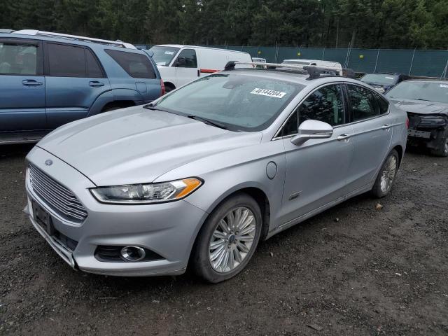 3FA6P0SU4ER257150 - 2014 FORD FUSION TITANIUM PHEV SILVER photo 1