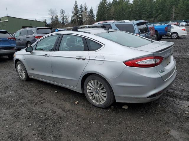 3FA6P0SU4ER257150 - 2014 FORD FUSION TITANIUM PHEV SILVER photo 2