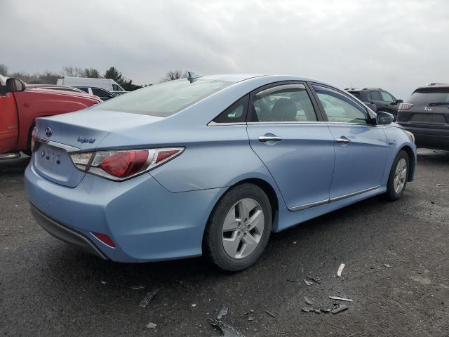 KMHEC4A42CA044050 - 2012 HYUNDAI SONATA HYBRID BLUE photo 3