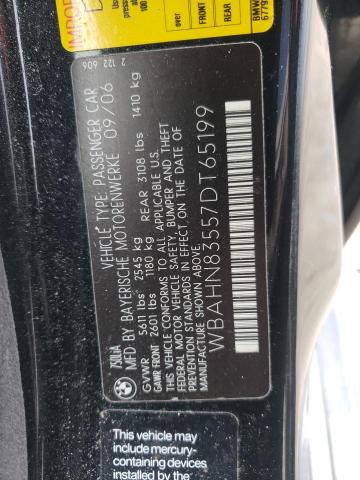 WBAHN83557DT65199 - 2007 BMW 750 BLACK photo 13