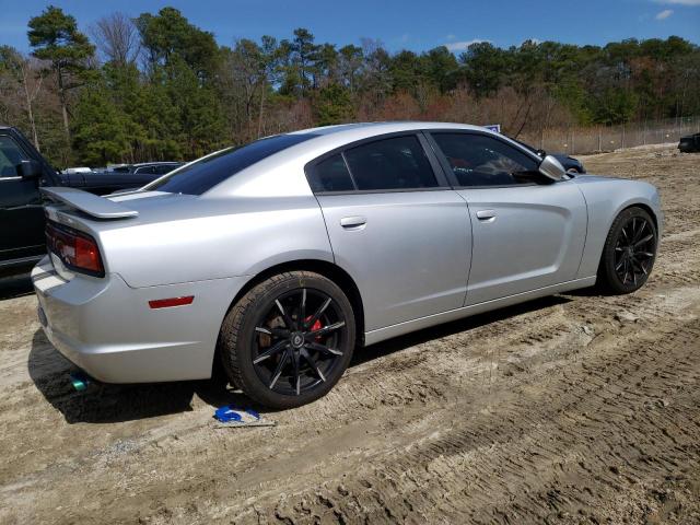 2C3CDXBG5CH112561 - 2012 DODGE CHARGER SE SILVER photo 3