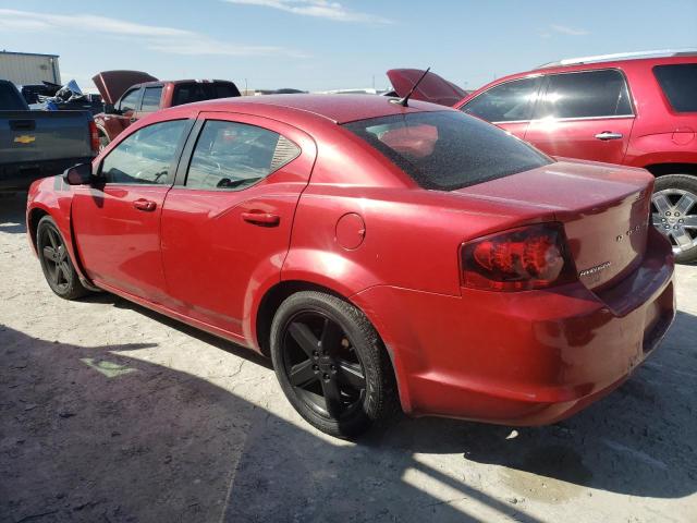 1C3CDZAB3DN537190 - 2013 DODGE AVENGER SE RED photo 2