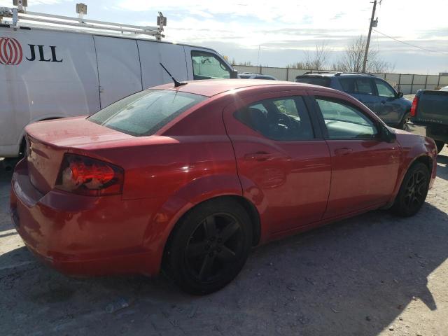 1C3CDZAB3DN537190 - 2013 DODGE AVENGER SE RED photo 3