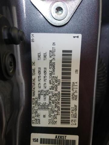 5TFDW5F19FX422264 - 2015 TOYOTA TUNDRA CREWMAX SR5 GRAY photo 12