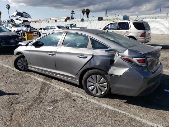 KMHE24L38HA075494 - 2017 HYUNDAI SONATA HYBRID SILVER photo 2