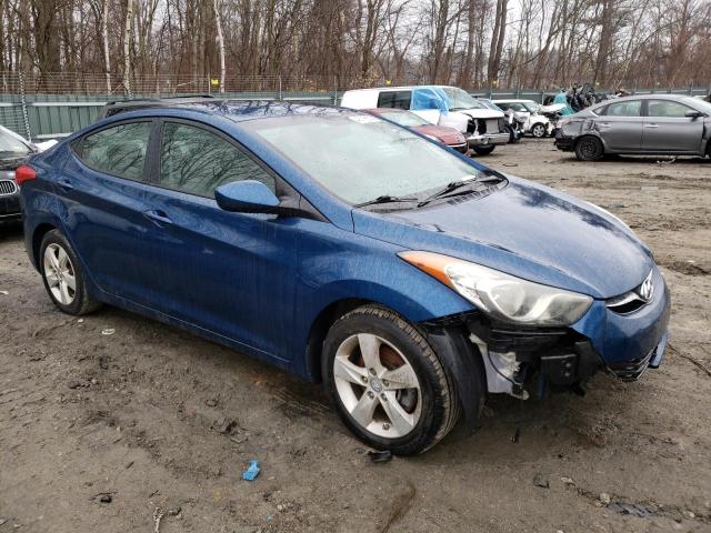 KMHDH4AE2DU008929 - 2013 HYUNDAI ELANTRA GLS BLUE photo 4