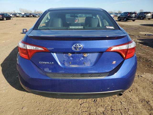 2T1BURHE8FC335653 - 2015 TOYOTA COROLLA L BLUE photo 6