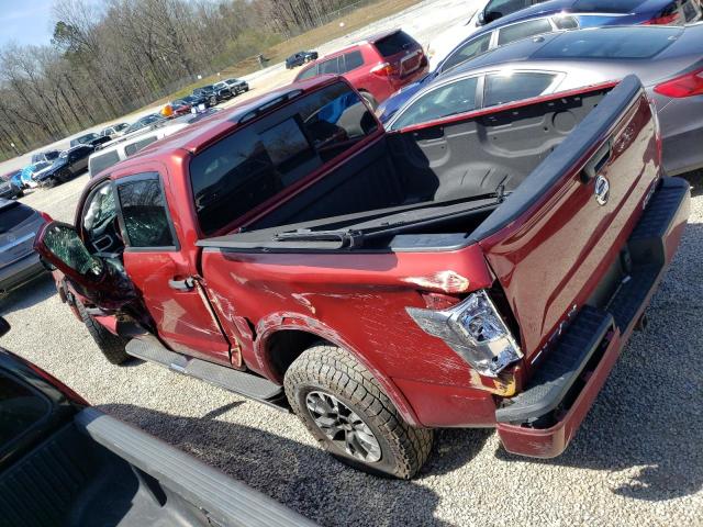 1N6AA1E55KN519480 - 2019 NISSAN TITAN SV RED photo 2