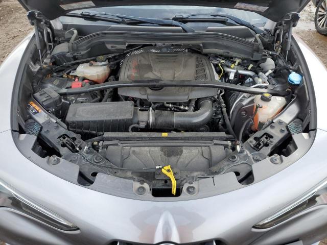 ZASFAKBN8J7B68660 - 2018 ALFA ROMEO STELVIO TI GRAY photo 12