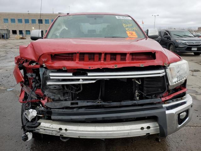 5TFHW5F1XGX529651 - 2016 TOYOTA TUNDRA CREWMAX LIMITED RED photo 5