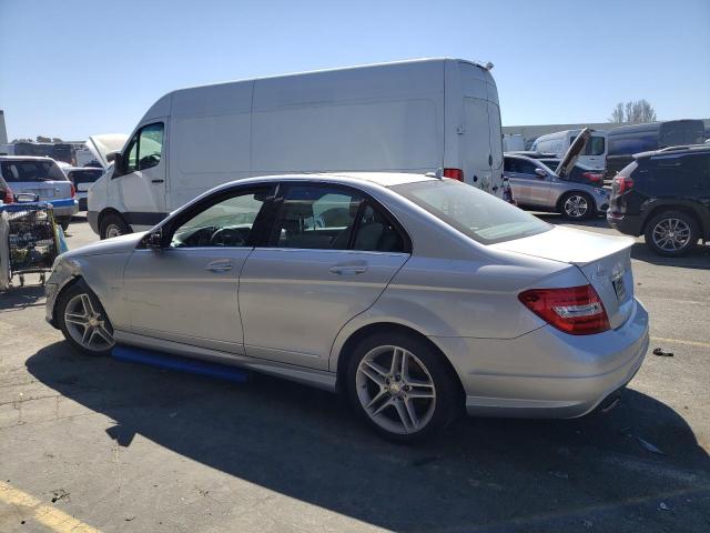 WDDGF5HB9CA604215 - 2012 MERCEDES-BENZ C 350 SILVER photo 2