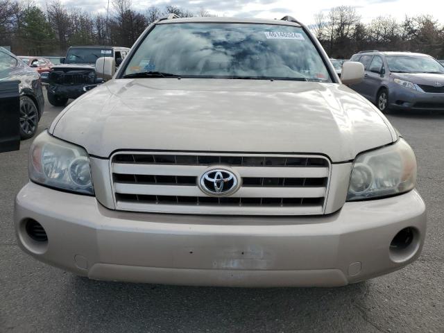 JTEGD21A360143485 - 2006 TOYOTA HIGHLANDER TAN photo 5