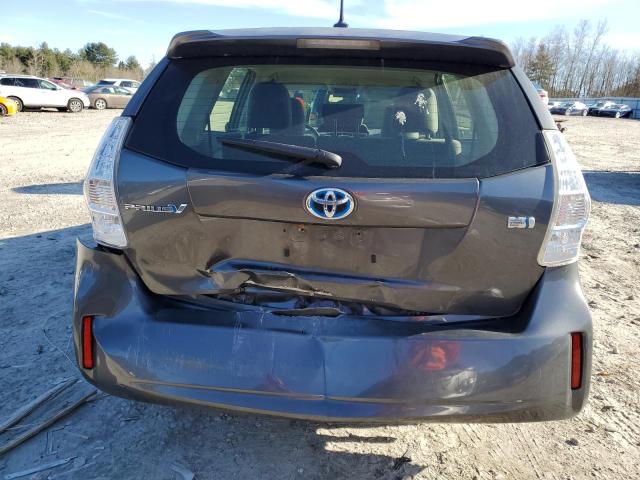 JTDZN3EU0C3104612 - 2012 TOYOTA PRIUS V GRAY photo 6