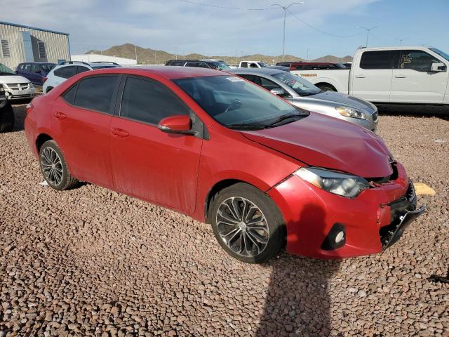 5YFBURHE3FP243043 - 2015 TOYOTA COROLLA L RED photo 4