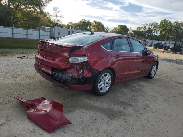 1FA6P0H73G5126704 - 2016 FORD FUSION SE RED photo 3